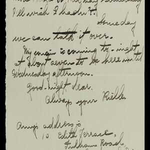 a page of handwritten text