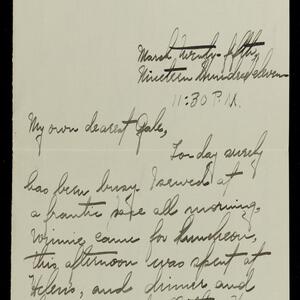 a page of handwritten text