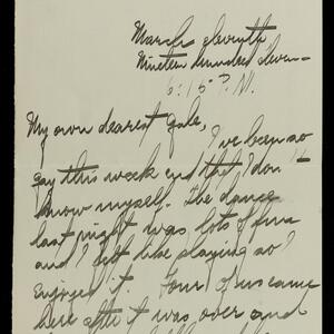 a page of handwritten text