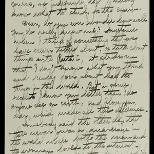 a page of handwritten text