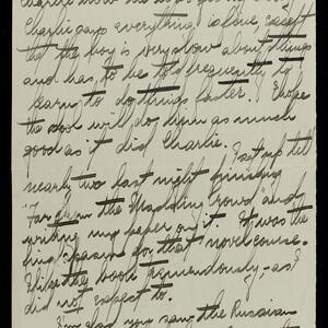 a page of handwritten text