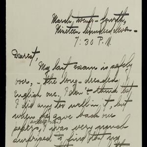 a page of handwritten text