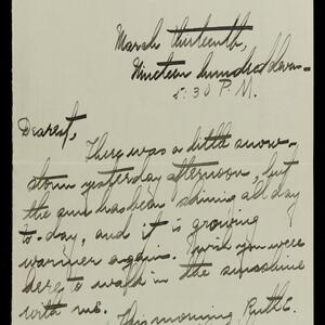 a page of handwritten text