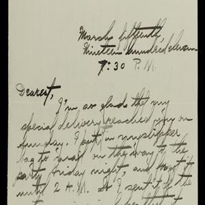 a page of handwritten text