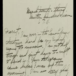 a page of handwritten text