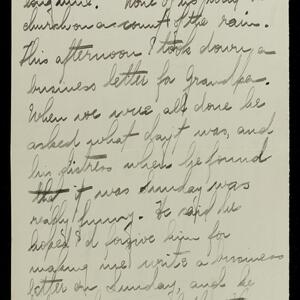 a page of handwritten text