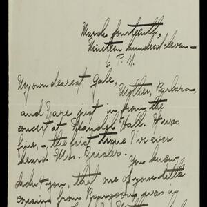 a page of handwritten text