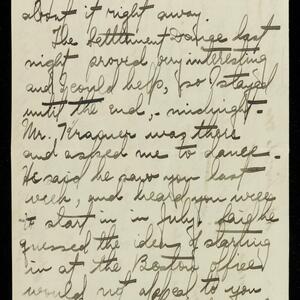 a page of handwritten text