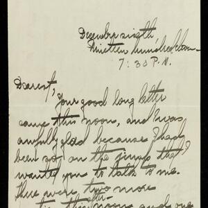 a page of handwritten text