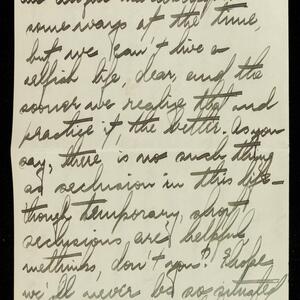a page of handwritten text