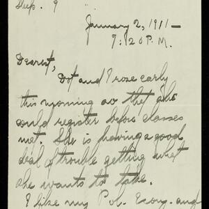 a page of handwritten text
