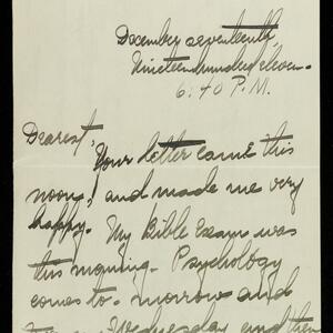 a page of handwritten text