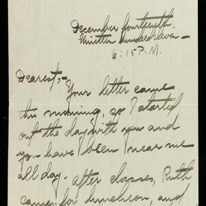 a page of handwritten text