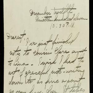 a page of handwritten text