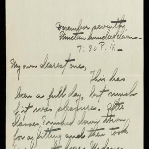 a page of handwritten text