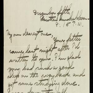 a page of handwritten text