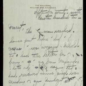 a page of handwritten text