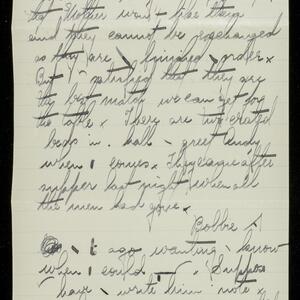 a page of handwritten text