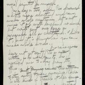 a page of handwritten text