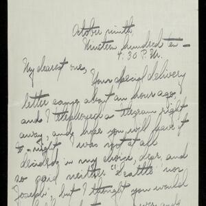 a page of handwritten text