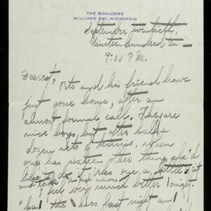 a page of handwritten text