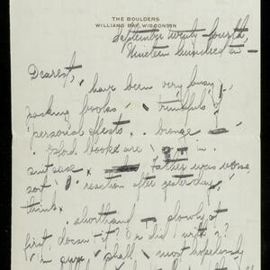 a page of handwritten text