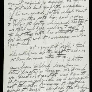 a page of handwritten text