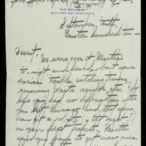 a page of handwritten text
