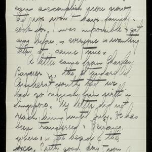 a page of handwritten text