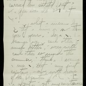 a page of handwritten text