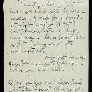 a page of handwritten text