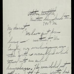 a page of handwritten text