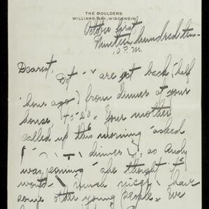 a page of handwritten text