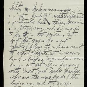 a page of handwritten text