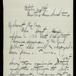 a page of handwritten text