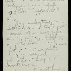 a page of handwritten text