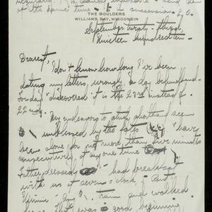 a page of handwritten text