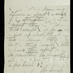 a page of handwritten text