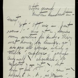 a page of handwritten text