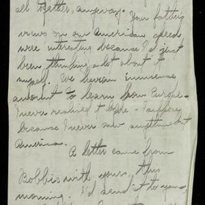 a page of handwritten text