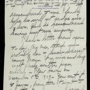 a page of handwritten text