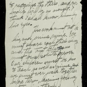 a page of handwritten text