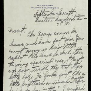 a page of handwritten text
