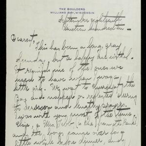 a page of handwritten text
