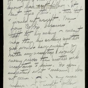 a page of handwritten text