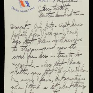 a page of handwritten text