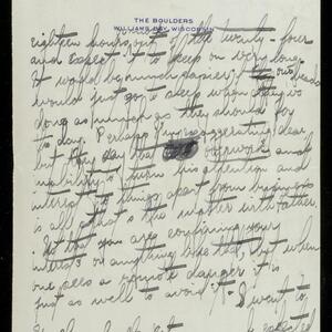 a page of handwritten text