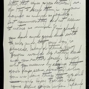 a page of handwritten text