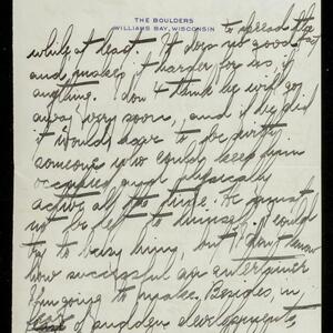 a page of handwritten text