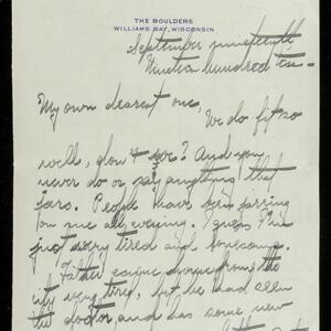 a page of handwritten text